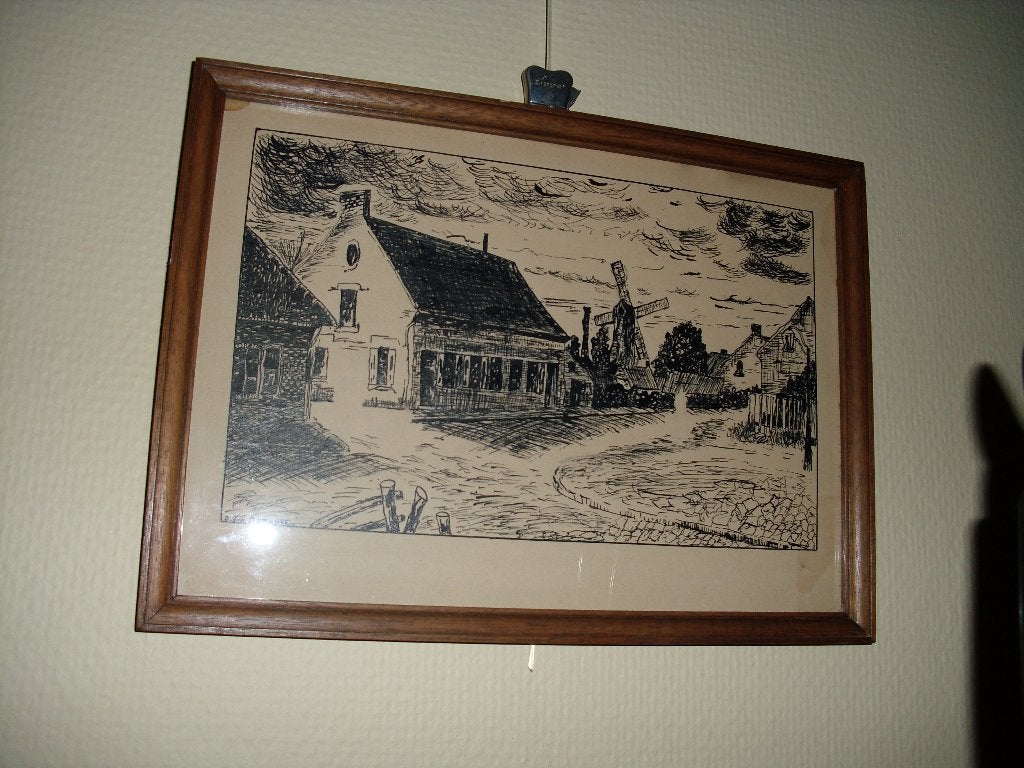 pentekening, Antiquités & Art, Art | Dessins & Photographie, Enlèvement, Dessin, Dessin à la plume, Fait main