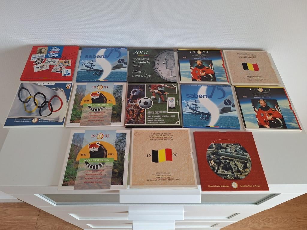 Setjes Belgische munten, Ophalen