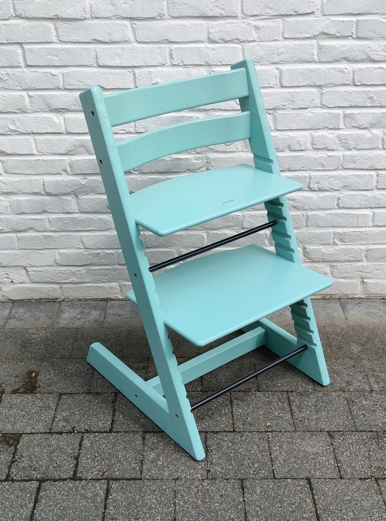 Stokke Tripp Trapp. Lichtblauw. Kinderstoel. Meegroeistoel., Kinderen en Baby's, Ophalen, Gebruikt, Meegroeistoel, Stoelverkleiner
