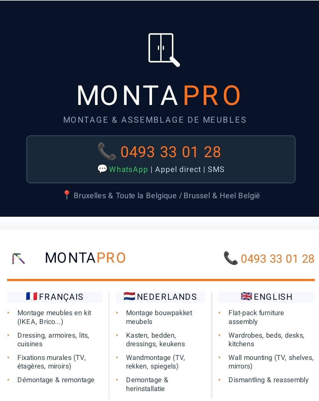 Montage de Meubles à Domicile — MontaPro | Devis Rapide sur, Hobby & Loisirs créatifs, Bricolage, Neuf, Enlèvement