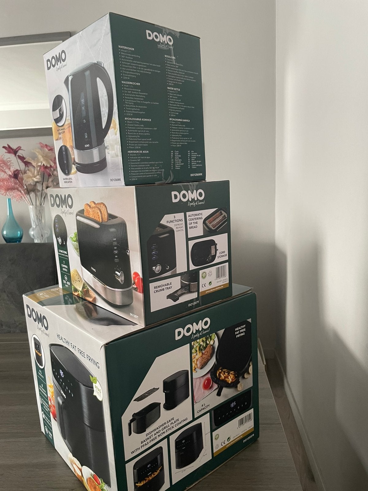 Set van airfryer, broodrooster en waterkoker, Enlèvement, Neuf, Friteuse à air