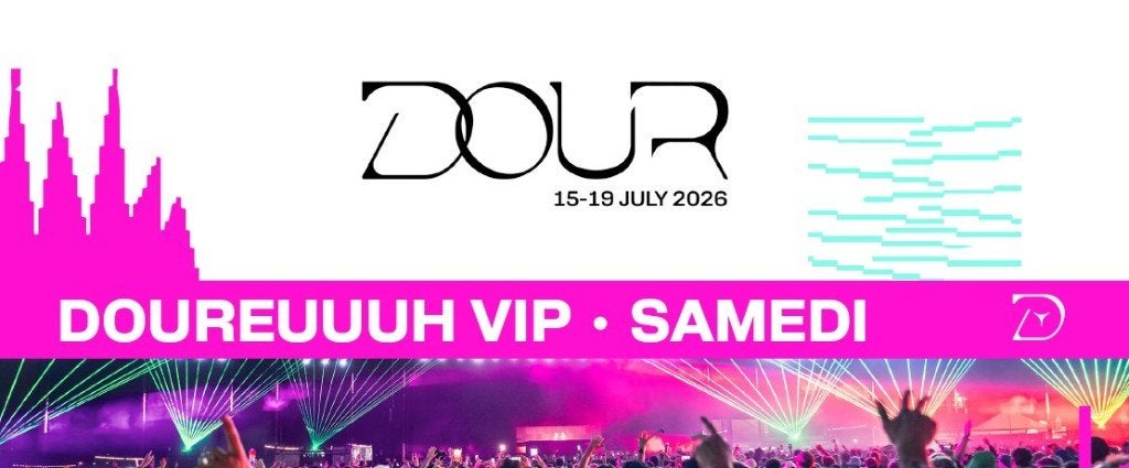 2 VIP-e-tickets DOUR - zaterdag 18/07/2026 - 160 EUR
