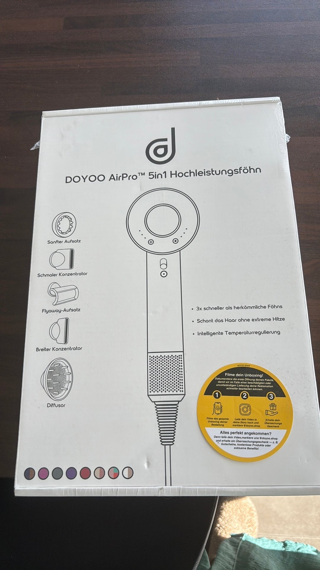 Doyoo AirPro 5 in 1 haardroger, Ophalen of Verzenden, Nieuw, Haarverzorging