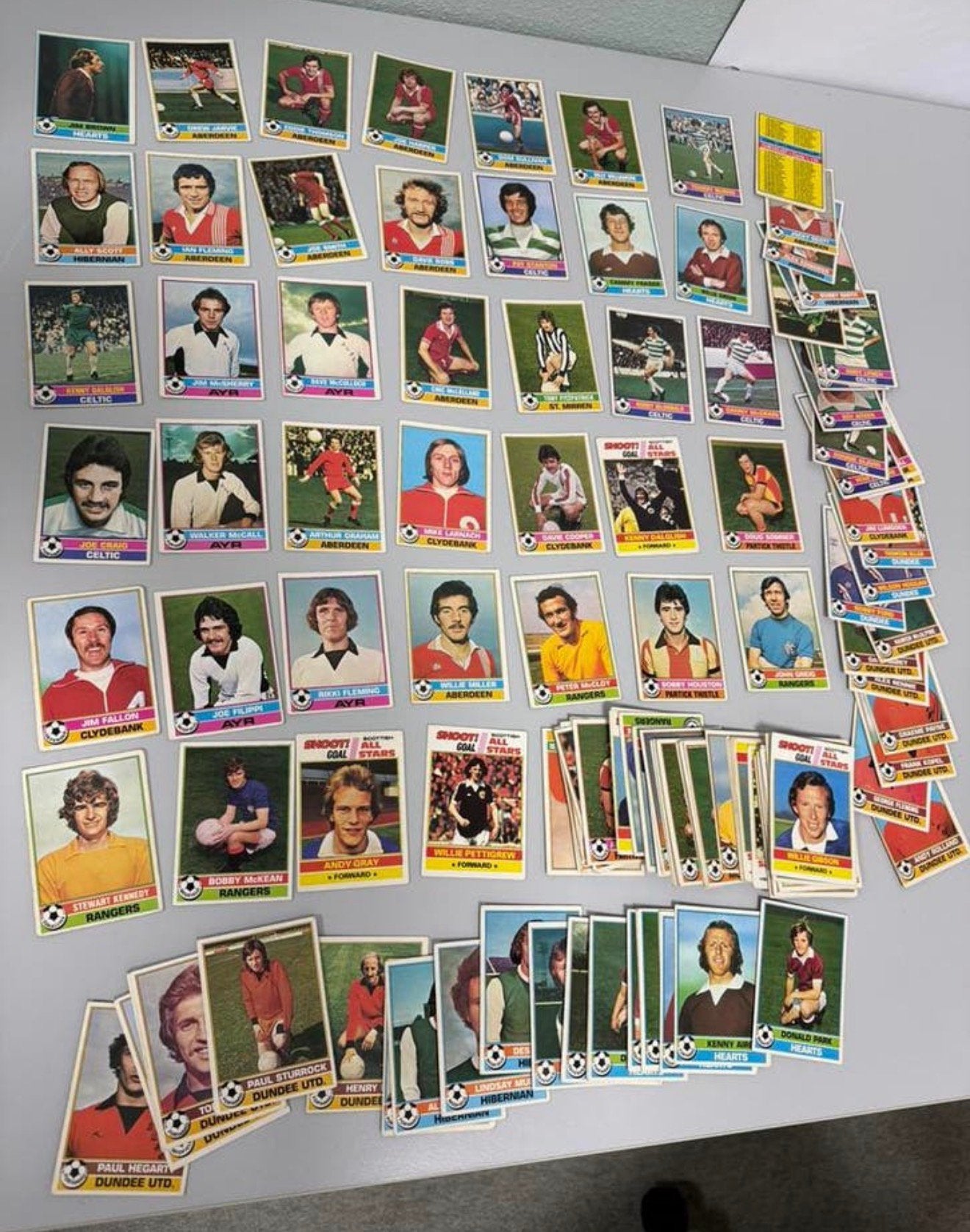 1977 Topps Voetbalplaatjes 150 stuks Vintage soccer Cards, Ophalen of Verzenden, Zo goed als nieuw, Meerdere plaatjes