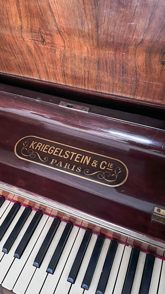 Piano Kriegelstein, Ophalen, Gebruikt, Bruin, Piano