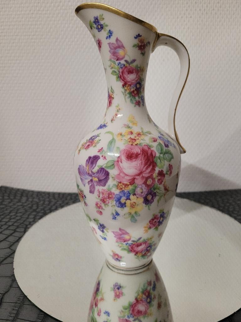 cruche, pichet  porcel. Bavière LINDNER KÜPS/vintage 1950, Antiquités & Art, Antiquités | Porcelaine, Enlèvement ou Envoi