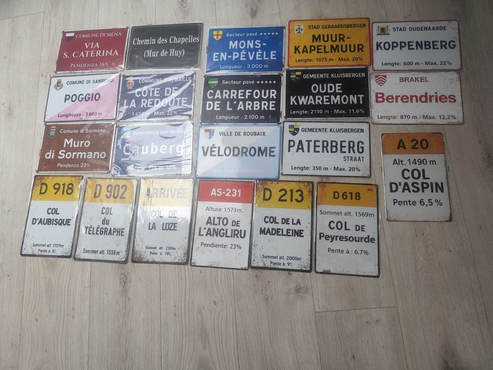 Plaques métalliques cyclisme neuves emballées jamais placées, Collections, Enlèvement ou Envoi