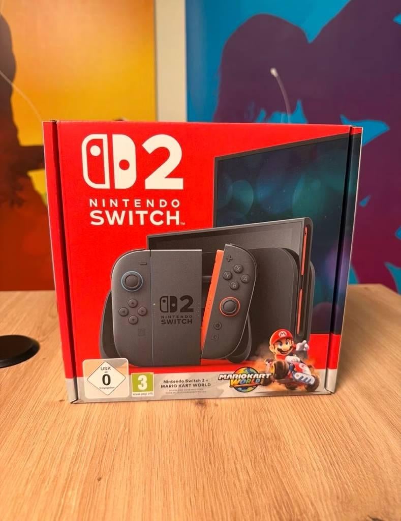 Nintendo Switch 2 + Mario Kart World-console - NIEUW, Games en Spelcomputers, Spelcomputers | Nintendo Switch, Ophalen of Verzenden
