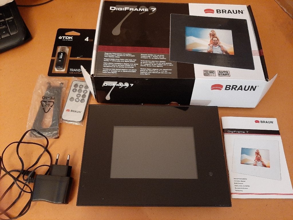 cadre photo numérique digiframe 7002 Braun, Braun, Connexion USB, Enlèvement ou Envoi, Comme neuf