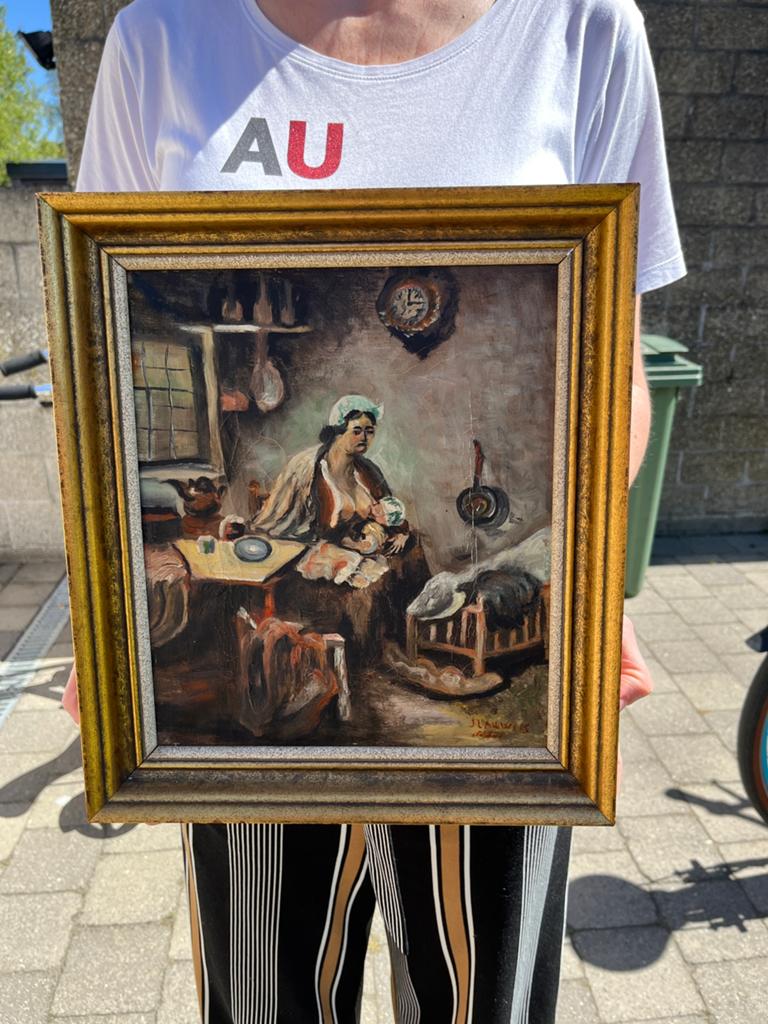 Schilderij J. Lauwers, Antiek en Kunst, Ophalen