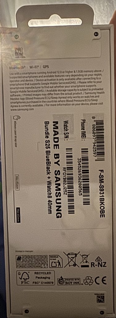 Samsung galaxy watch 8, Handtassen en Accessoires, Zwart, Nieuw, Ophalen of Verzenden, Samsung Galaxy watch8 (40mm)