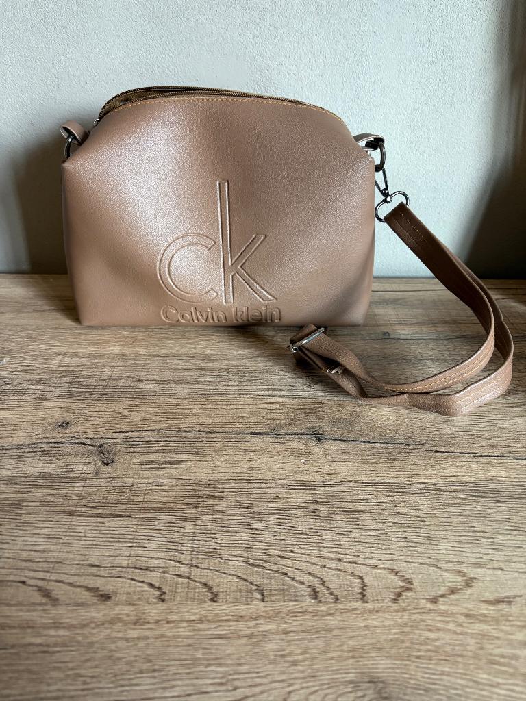Handtas Calvin Klein, Ophalen, Nieuw, Bruin, Overige merken
