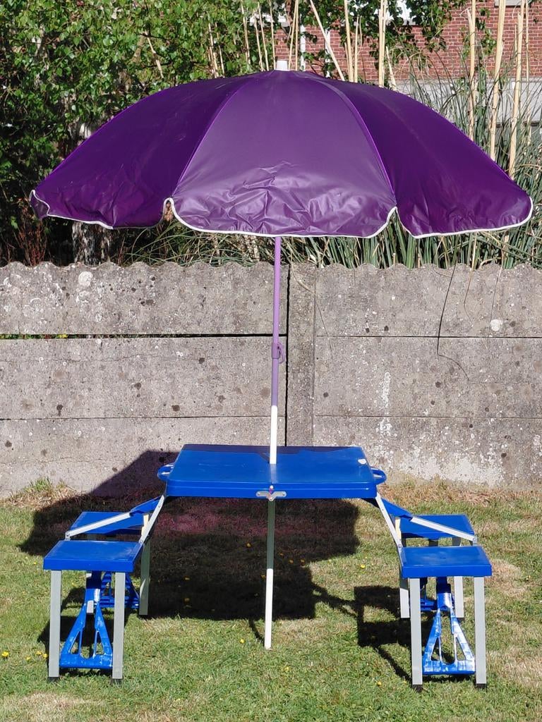 Opvouwbare campingtafel met 4 zitplaatsen, Ophalen