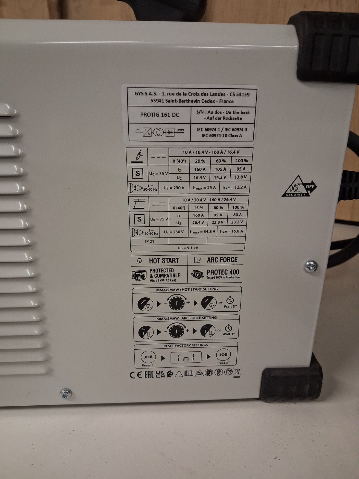 Poste à souder Gys inverter, Enlèvement, Comme neuf, Inverter