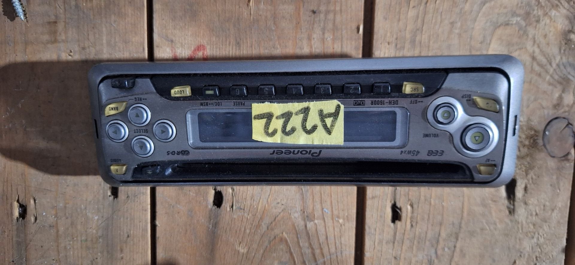 Pioneer DEH-1600R Afneembaar Radio Frontje / Bedieningspanee, Auto diversen, Gebruikt, -, -, Ophalen of Verzenden