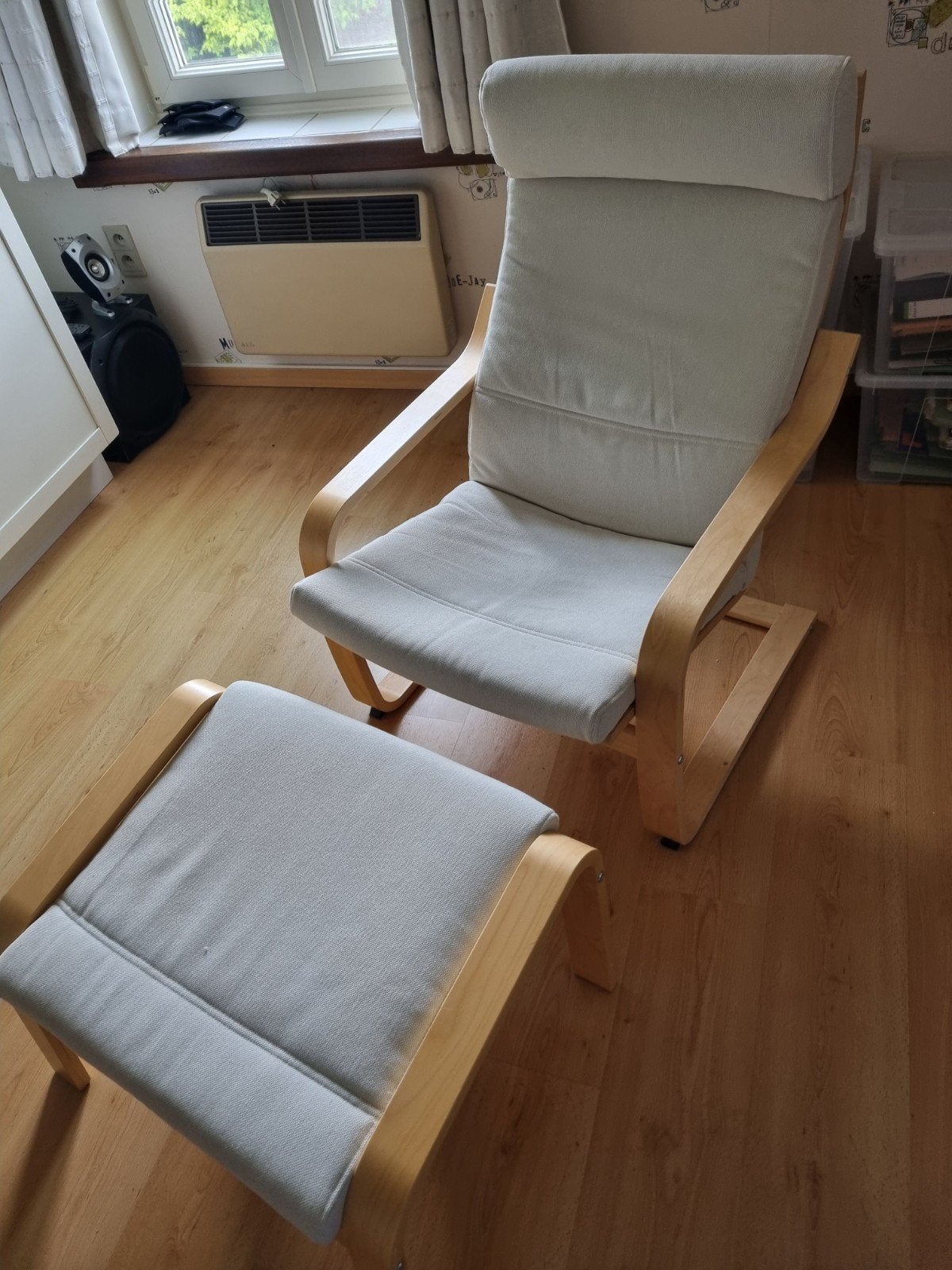 Fauteuil et repose pieds ikea, Maison & Meubles, Fauteuils, Enlèvement