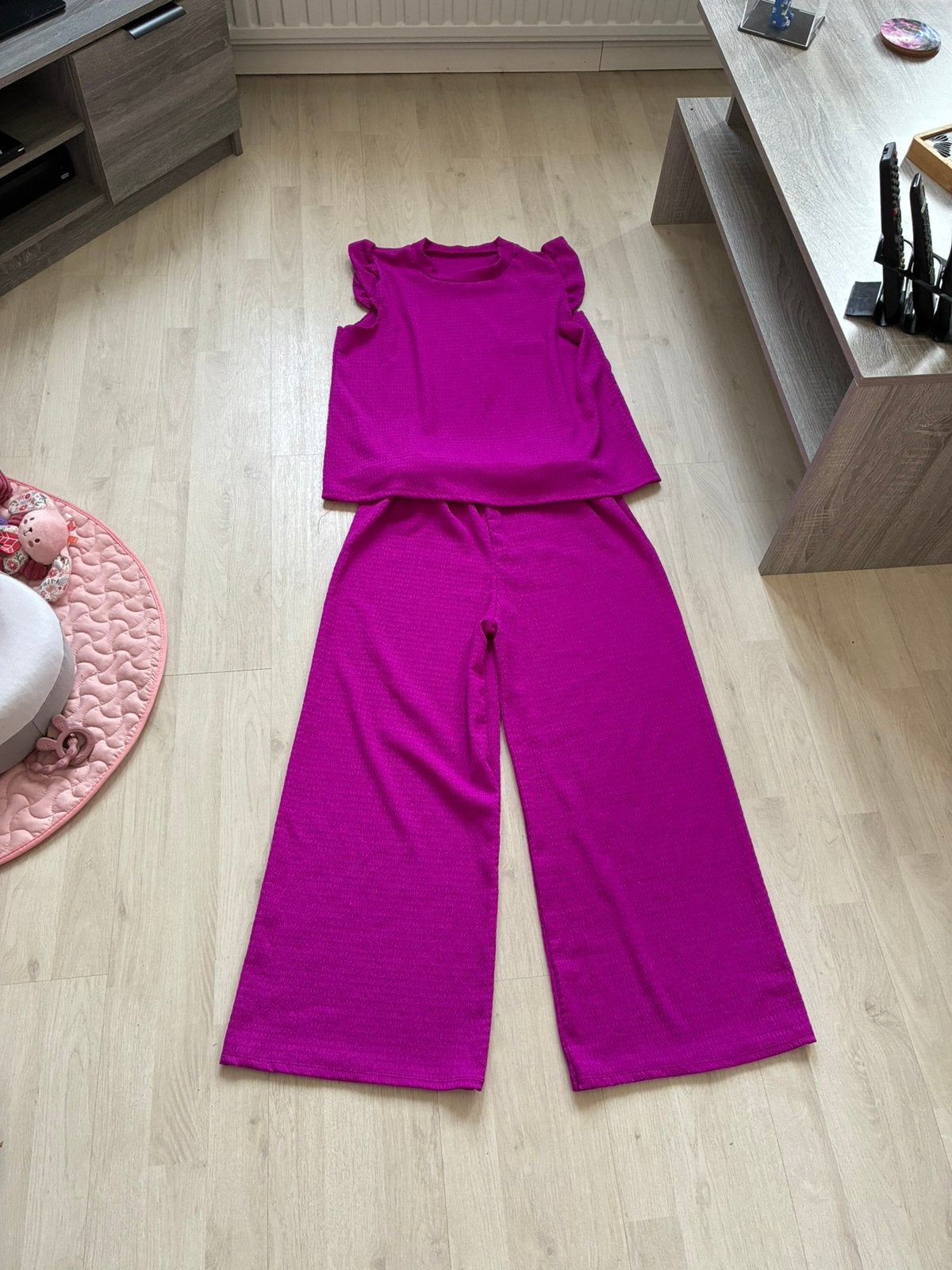 Ensemble rose fushia, Kleding | Dames, Jumpsuits, Ophalen of Verzenden, Zo goed als nieuw, Maat 46/48 (XL) of groter, Roze