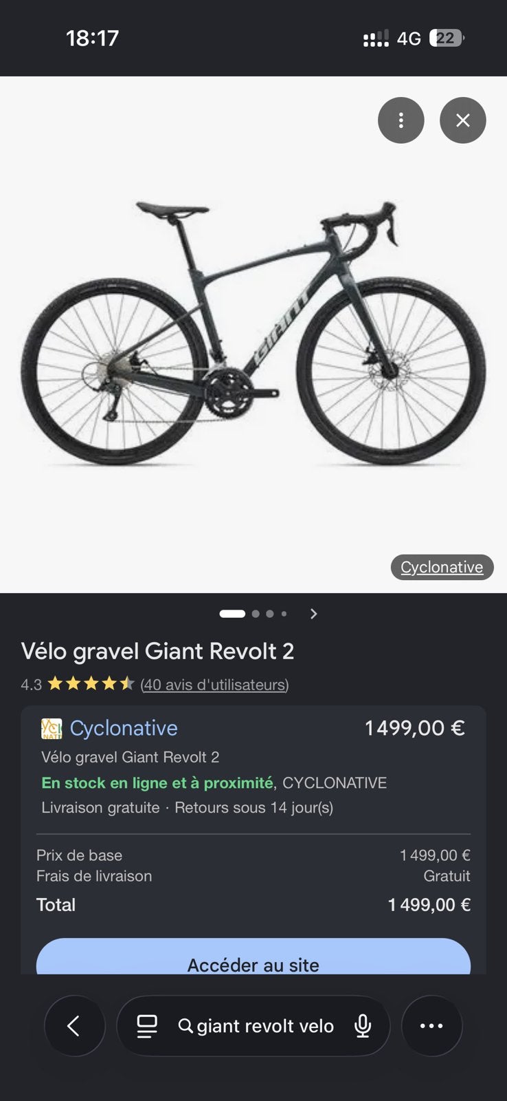 Velo Gravel Giant a vendre ( rouge le velo ), Vélos & Vélomoteurs, Vélos | Hommes | Vélos de sport & Vélo de randonnée, Enlèvement ou Envoi