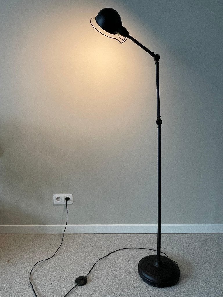 Lampadaire Kwantum noir, Comme neuf, Enlèvement, E27 (grand), 100 à 150 cm