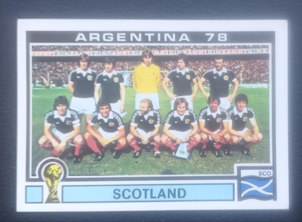 PANINI ARGENTINIË 78 # 314 TEAM SCHOTLAND, Ophalen of Verzenden