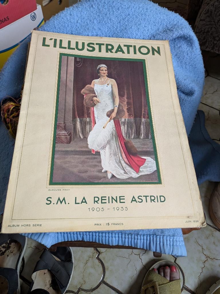 L'illustration SM la reine Astrid, Ophalen of Verzenden, Gebruikt, Tijdschrift of Boek