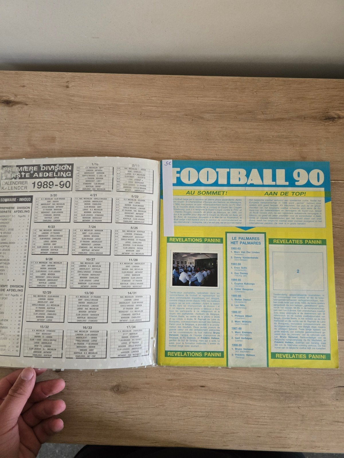 Album Panini Football 90 Belgique 1989-1990 environ 200 imag, Ophalen of Verzenden, Zo goed als nieuw