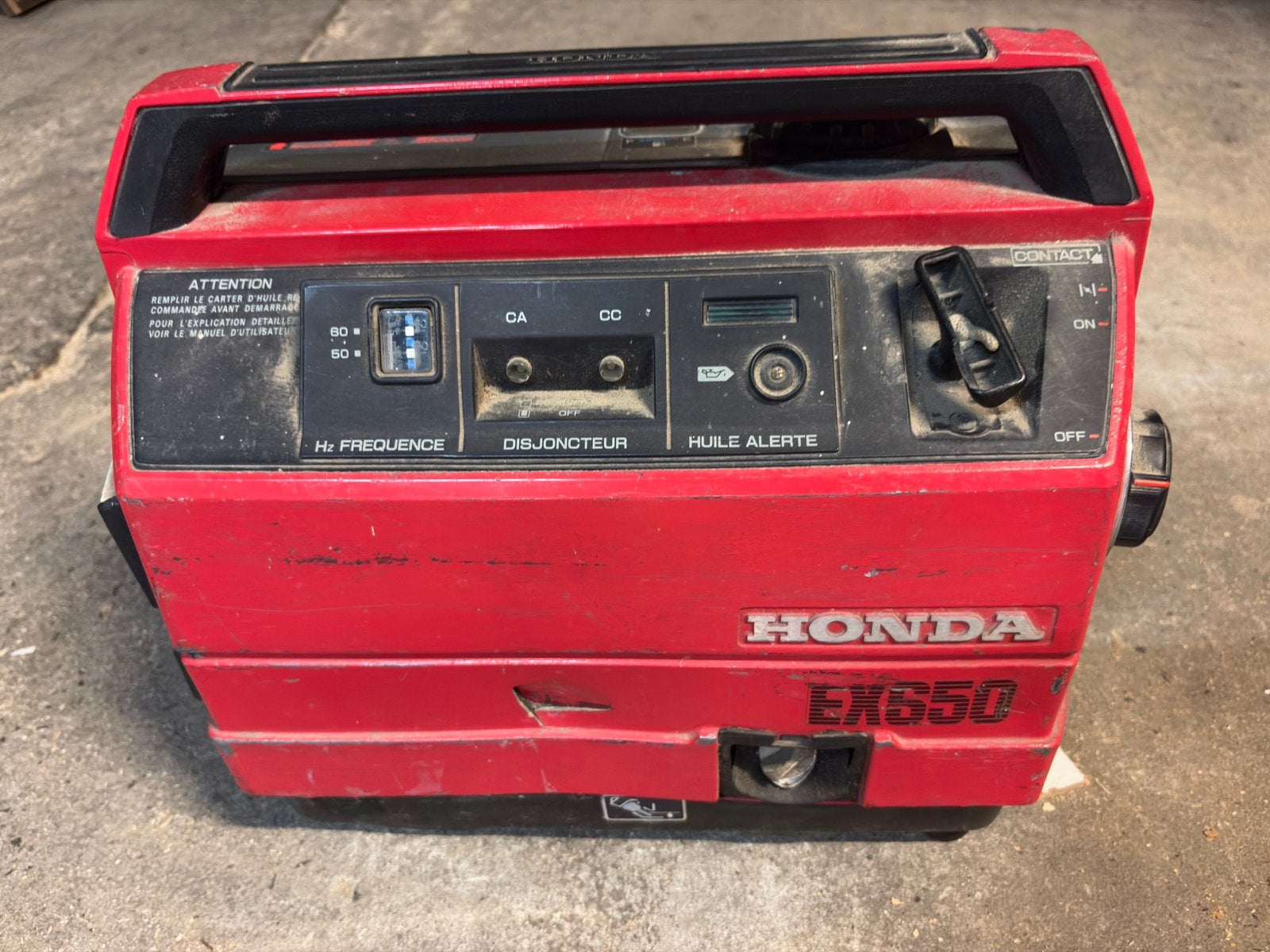 Stroomgroep Benzine HONDA ex650, Doe-het-zelf en Bouw, Ophalen, Gebruikt