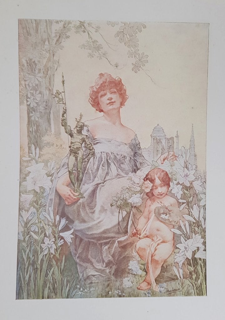 Privat Livemont - druk., Antiek en Kunst, Kunst | Litho's en Zeefdrukken, Portret en Figuren, Ophalen of Verzenden, Lithografie