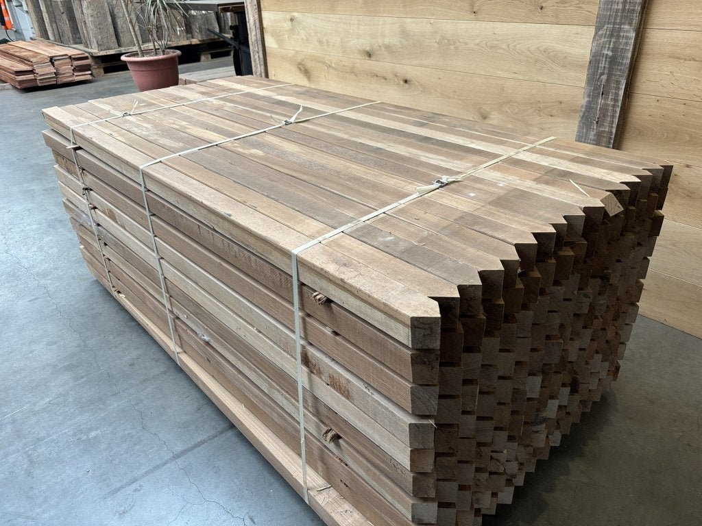 6x6 Geschaafde Hardhouten Palen – Sterk, Duurzaam en Strak, Tuin en Terras, Palen, Balken en Planken, Palen, Nieuw, Ophalen of Verzenden
