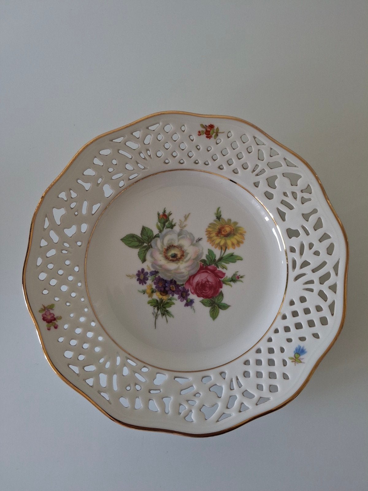 Antieke bord 19 cm van Bavaria, Antiek en Kunst, Ophalen