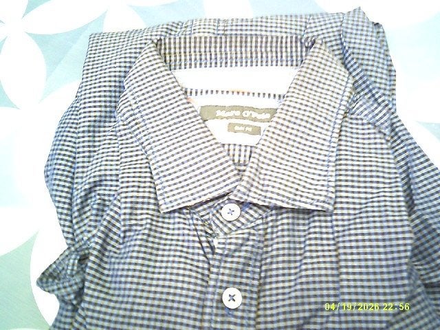 Marco Polo Herenhemd met Lange mouwen XL Blauw, Marc' O Polo, Blauw, Ophalen of Verzenden, Zo goed als nieuw