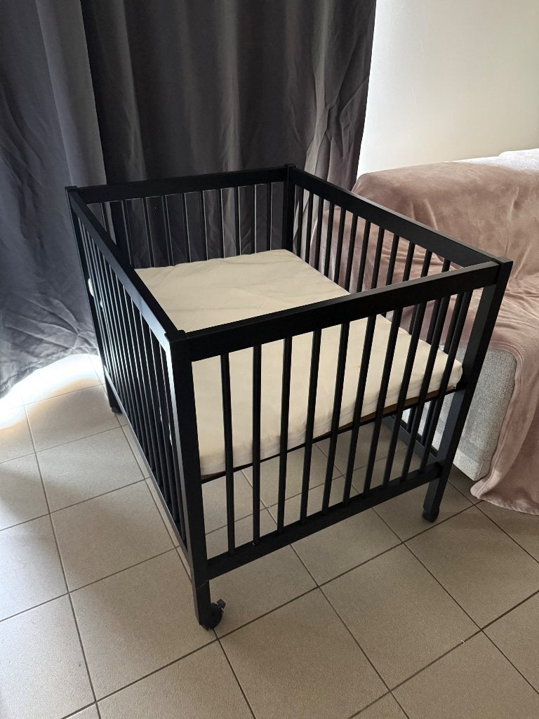 Park baby, Kinderen en Baby's, Babyparken, Ophalen, Zo goed als nieuw, Vierkant, In hoogte verstelbaar