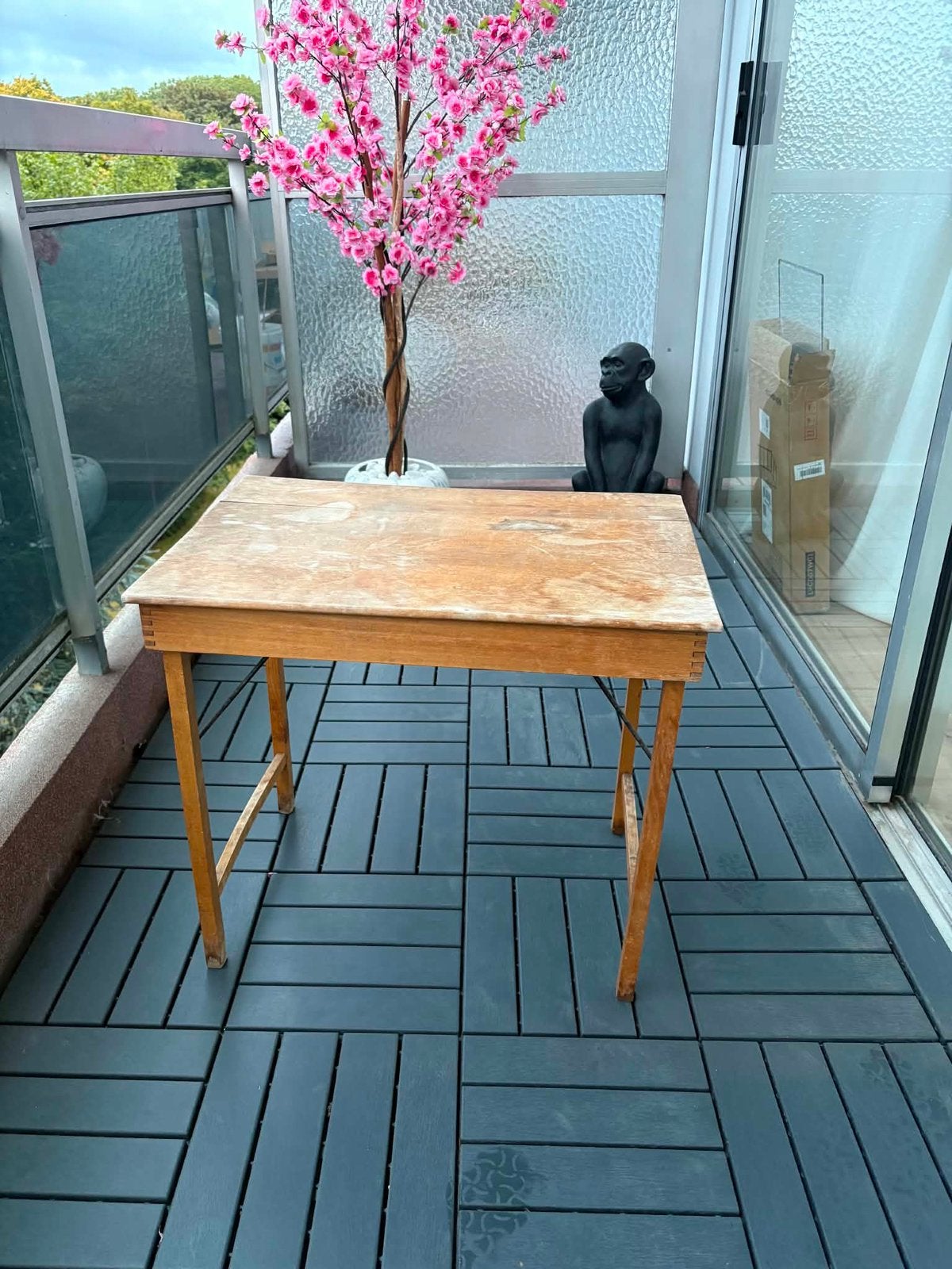 Table en bois pliable, Jardin & Terrasse, Tables de jardin, Enlèvement, Utilisé, Rectangulaire, Bois