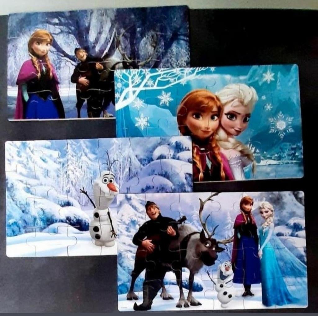 Frozen/ 4 puzzels, Ophalen of Verzenden