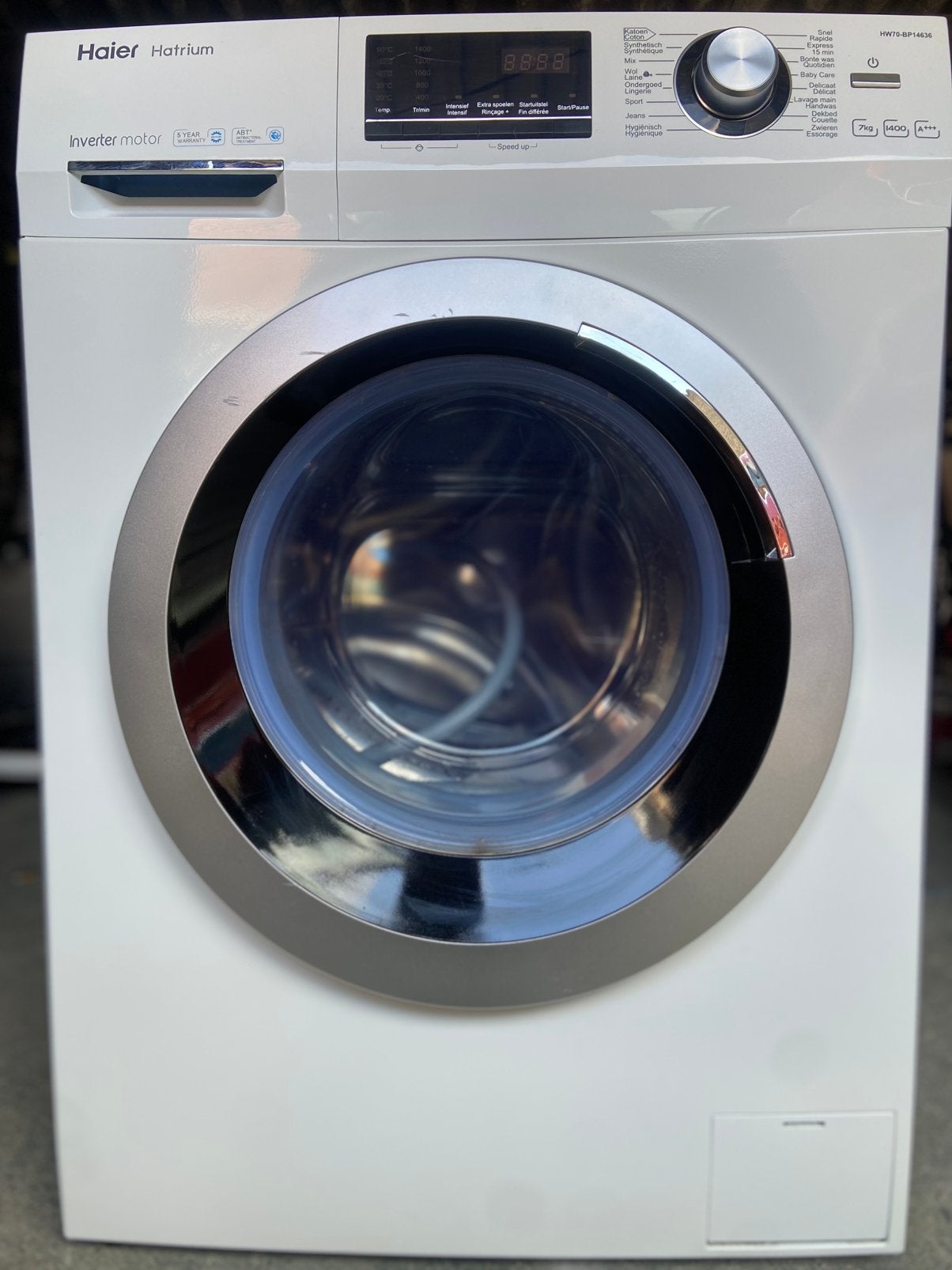Haier Hatrium wasmachine – 7 kg – 1400 toeren A+++, Electroménager, Lave-linge, Comme neuf, Enlèvement