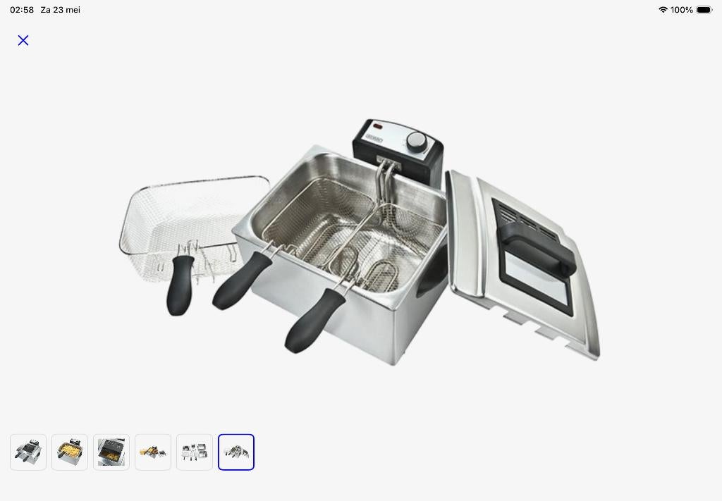 Friteuse, Elektronische apparatuur, Frituurpannen, 4 liter of meer, Ophalen, Zo goed als nieuw, Duo-friteuse