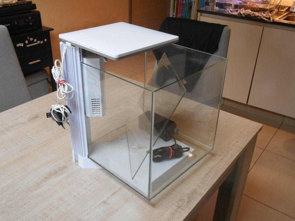 aquariums, Dieren en Toebehoren, Vissen | Aquaria en Toebehoren, Ophalen, Inclusief deksel, Zo goed als nieuw, Leeg aquarium