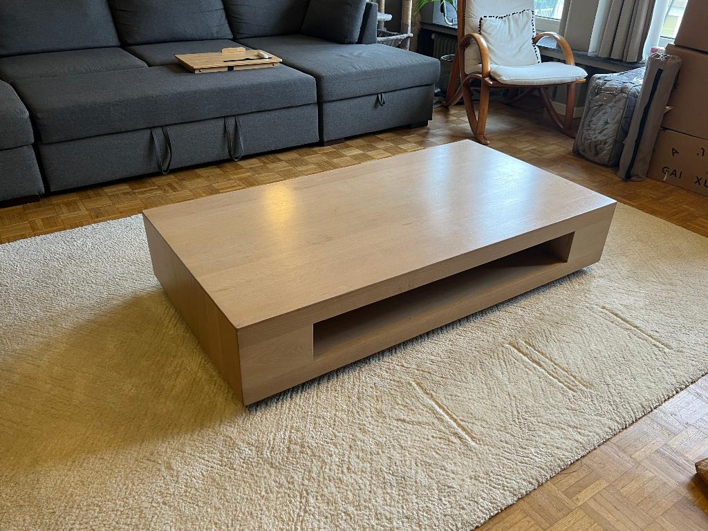 À vendre : table basse en bois massif – excellente qualité, Maison & Meubles, Tables | Tables de salon, 100 à 150 cm, Moins de 50 cm