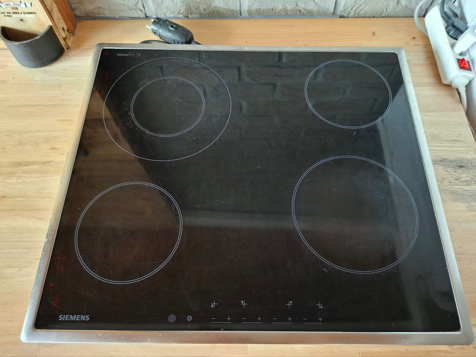 Taque de cuisson vitrocéramique, Enlèvement