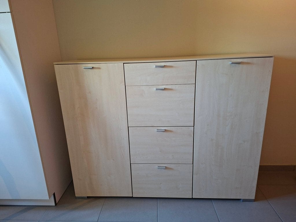 kast hout 116 x 42 x 150, Ophalen, Gebruikt, 100 tot 150 cm, 100 tot 150 cm