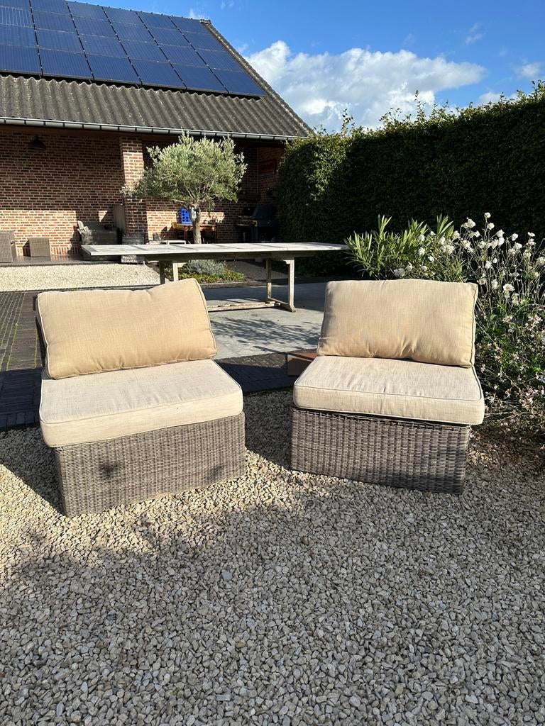 Loungeset + kussens, Ophalen, Zo goed als nieuw, Loungeset