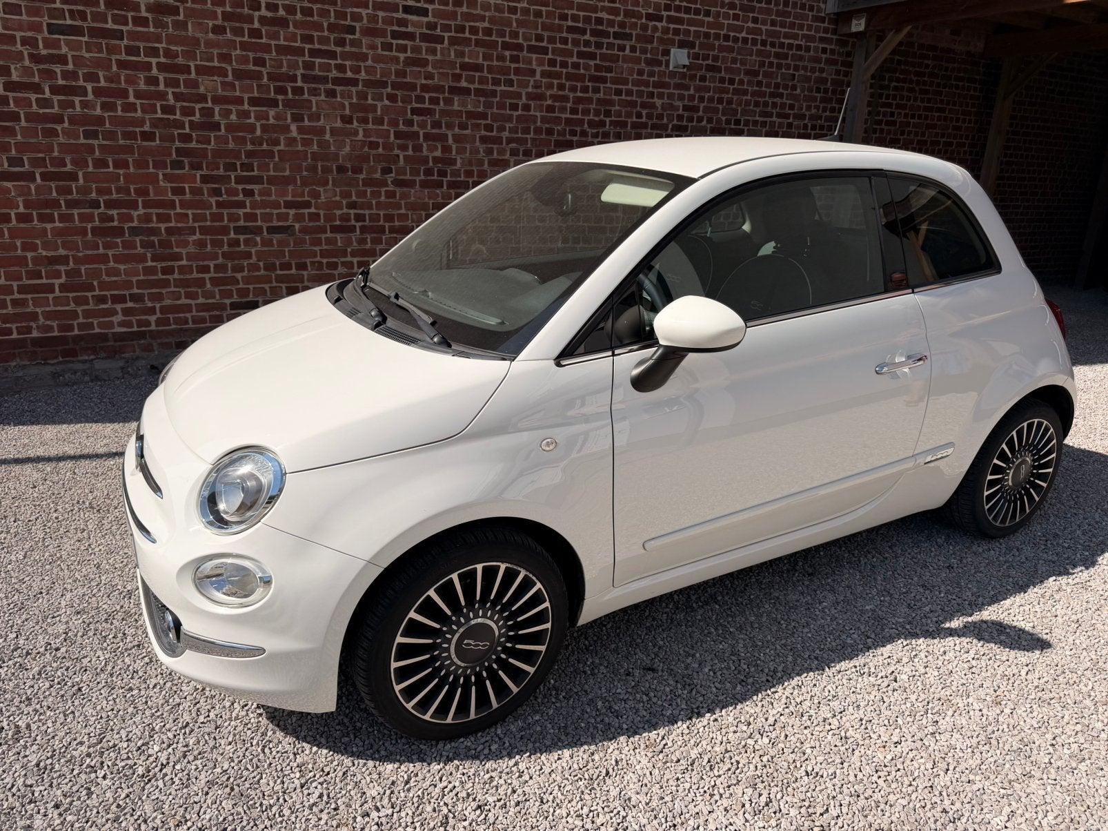 Fiat 500 1.2i Lounge - facelift 2015, Auto's, Voorwielaandrijving, 4 zetels, 4 cilinders, Wit