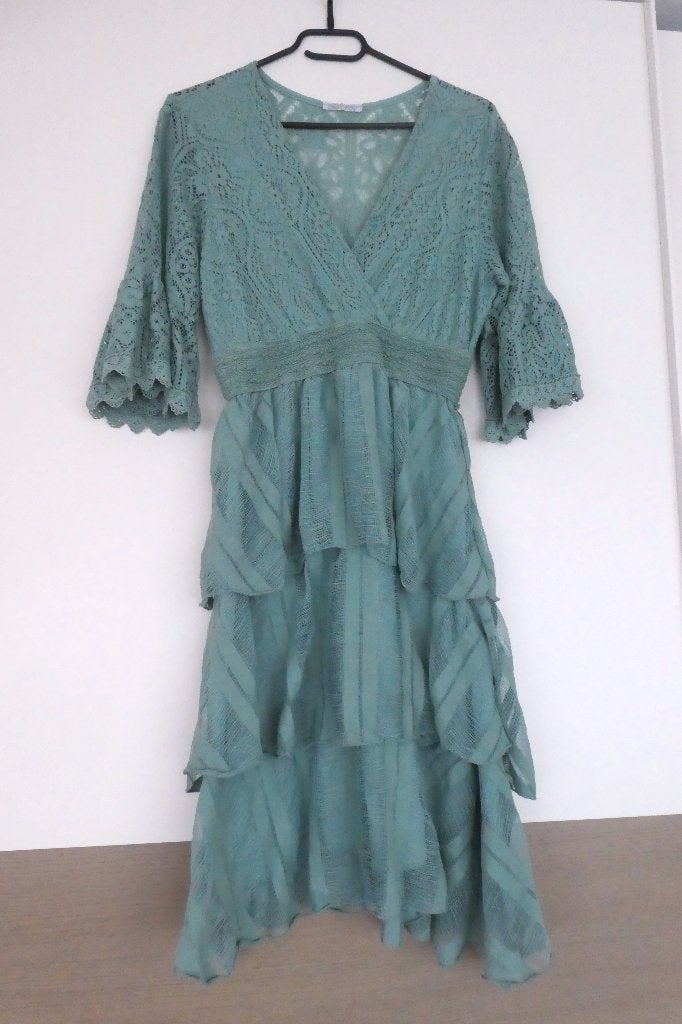 Superbe Robe Broderie Taille élastique T.38 NEUF !, Kleding | Dames, Ophalen, Nieuw, Maat 38/40 (M)