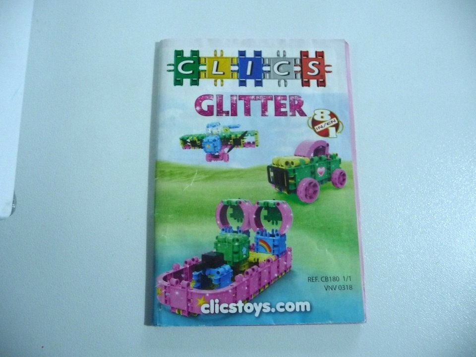 CLICS glitter (emmer met 175 stuks), Ophalen of Verzenden, Zo goed als nieuw