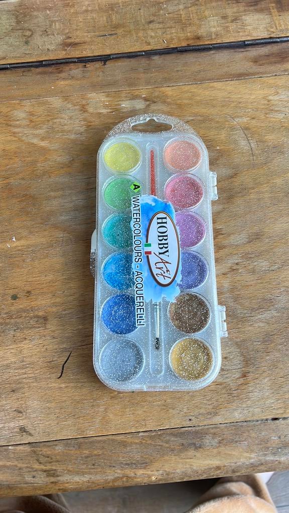 waterverf met glitters, Ophalen, Zo goed als nieuw, Waterverf
