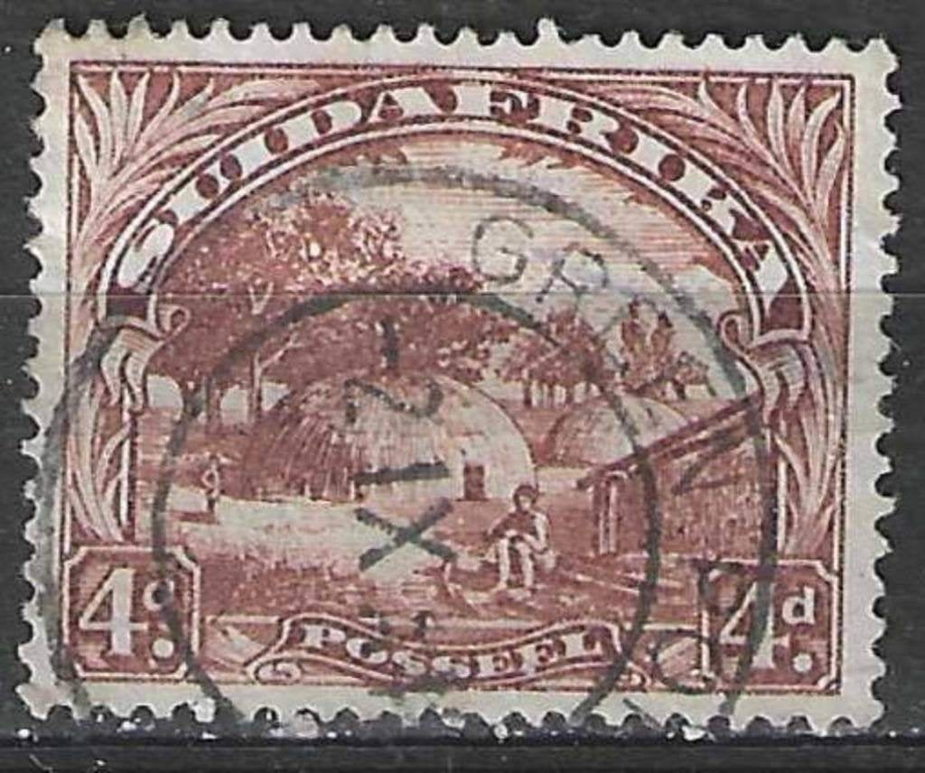Afrique du Sud 1927/1928 - Yvert 33 - Kafferdorp (ST), Timbres & Monnaies, Timbres | Afrique, Envoi, Afrique du Sud, Affranchi