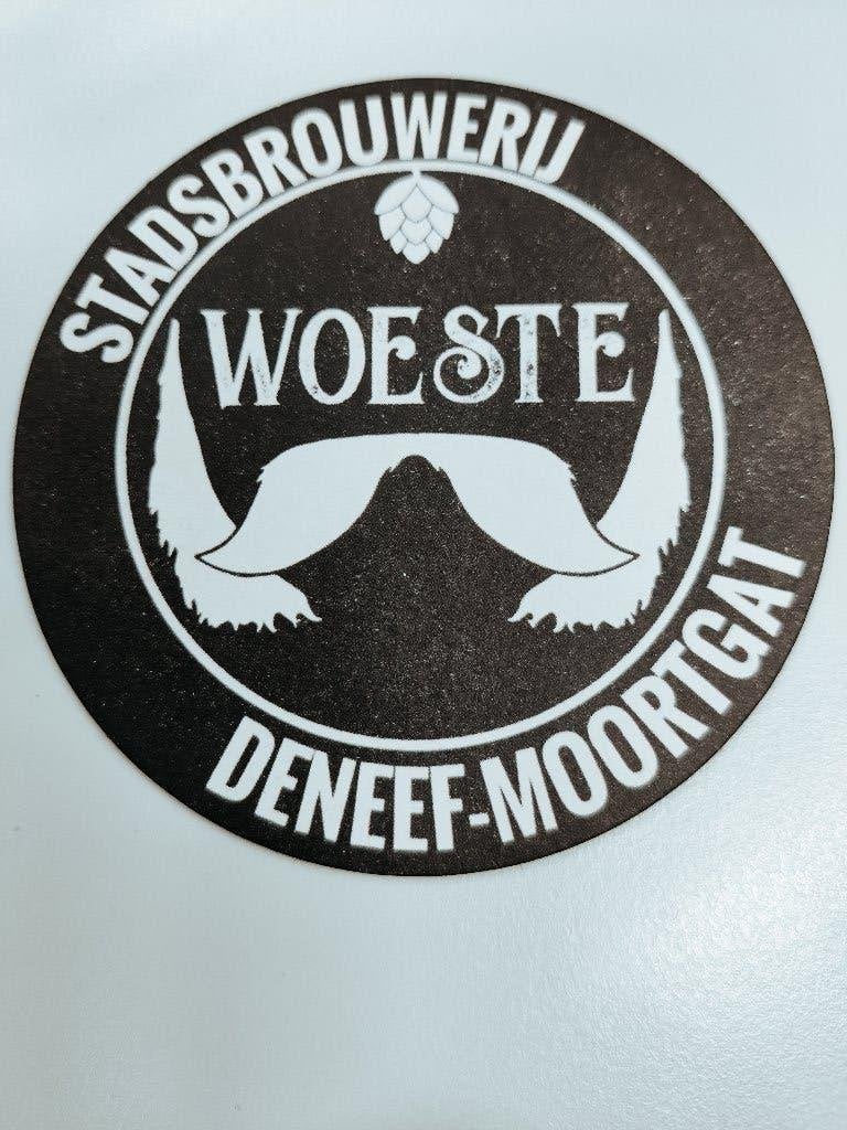 Bierviltje Woeste (Deneef-Moortgat Aalst), Ophalen of Verzenden, Nieuw, Viltje(s), Overige merken
