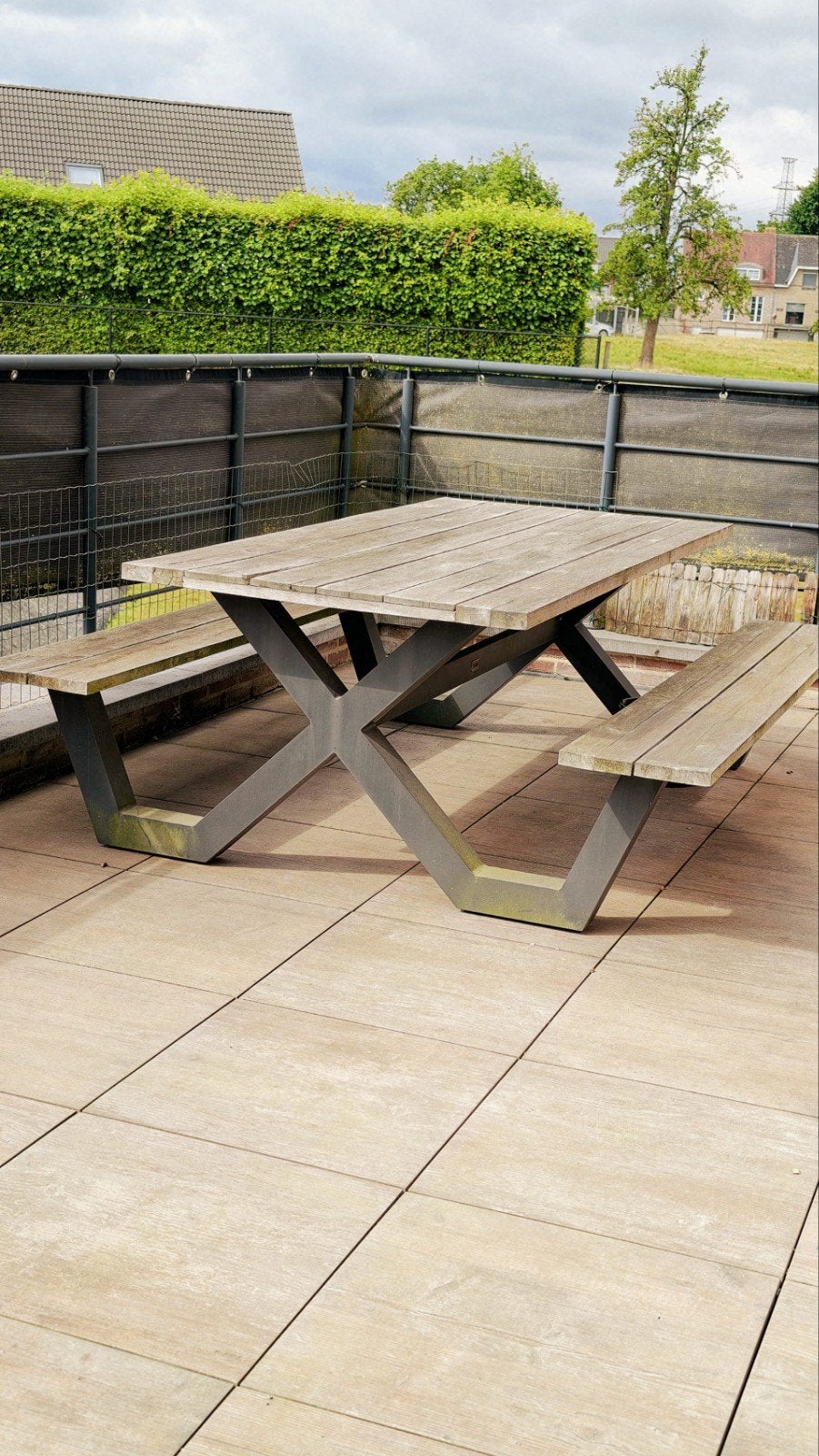 Picknick Bank, Jardin & Terrasse, Terrasses, Enlèvement, Utilisé, Bois