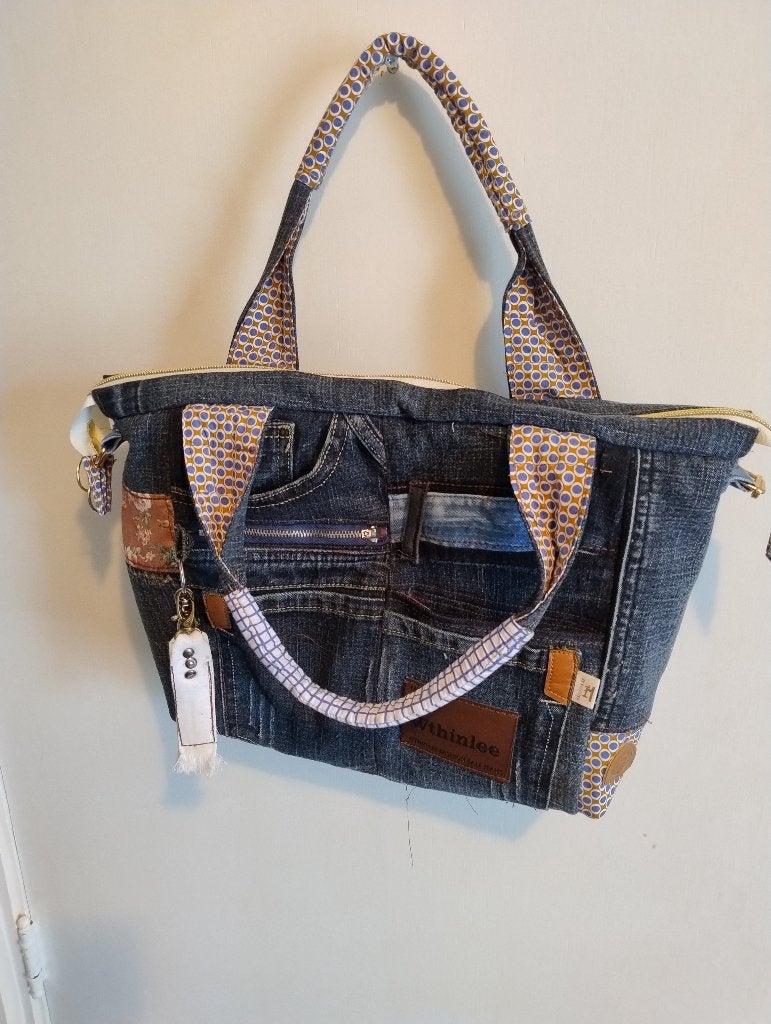 Hand gemaakte dammestas, Handtassen en Accessoires, Tassen | Damestassen, Verzenden, Nieuw, Blauw, Handtas
