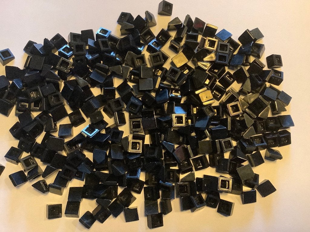 Lego slope 1x1 zwart 340 stuks / 1-1-3, Ophalen of Verzenden, Gebruikt, Losse stenen, Lego